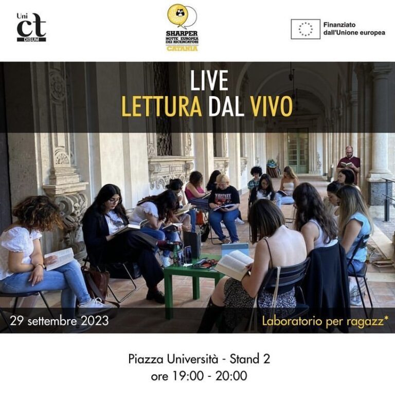 Live di lettura alla Sharper Night- Catania